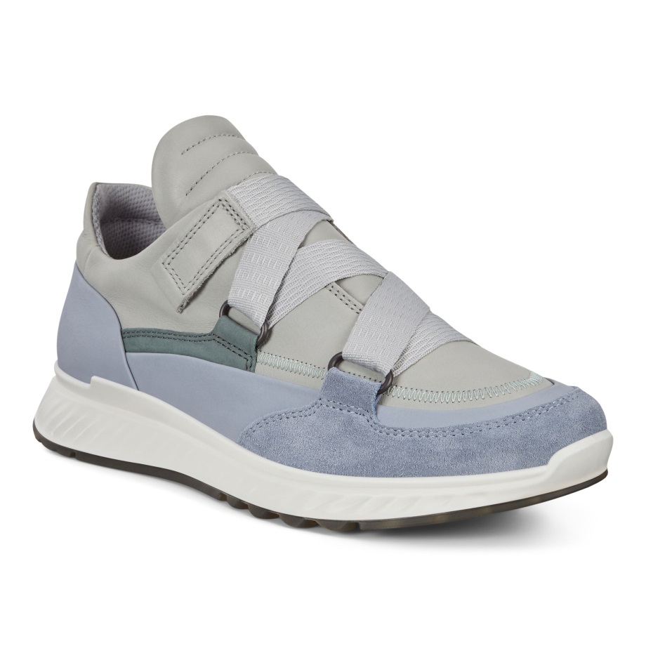 Ecco Norge St.1 Strap Joggesko Dame Støvete Blå-støvete Blå-betong-sjø