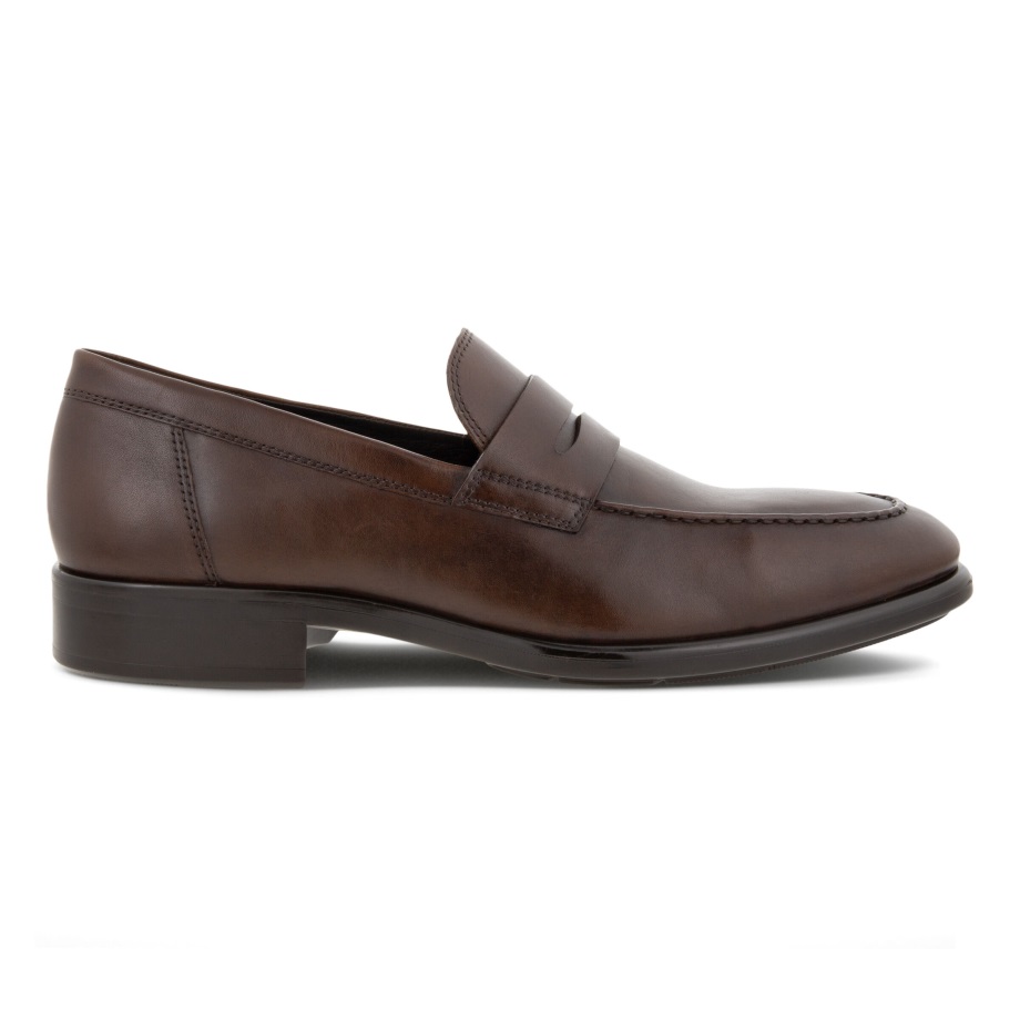 Ecco Norge Citytray Penny Loafer Kakaobrun