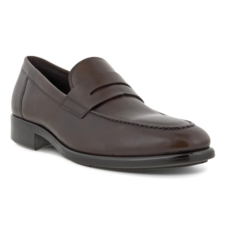 Ecco Norge Citytray Penny Loafer Kakaobrun
