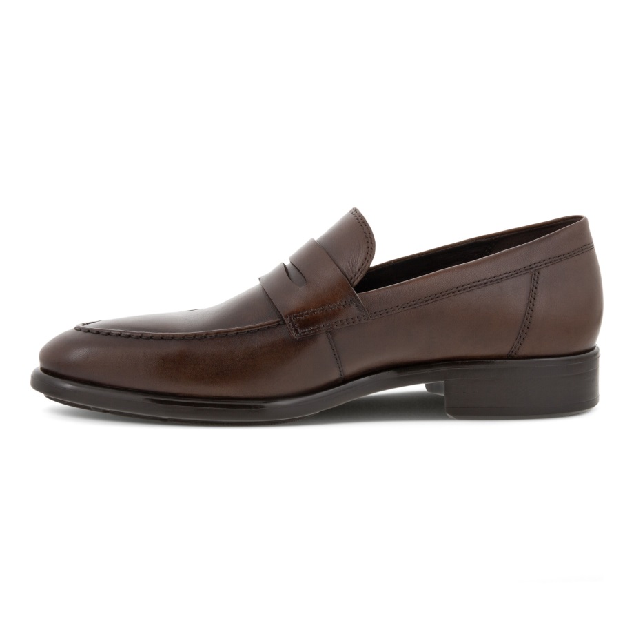 Ecco Norge Citytray Penny Loafer Herre Kakaobrun