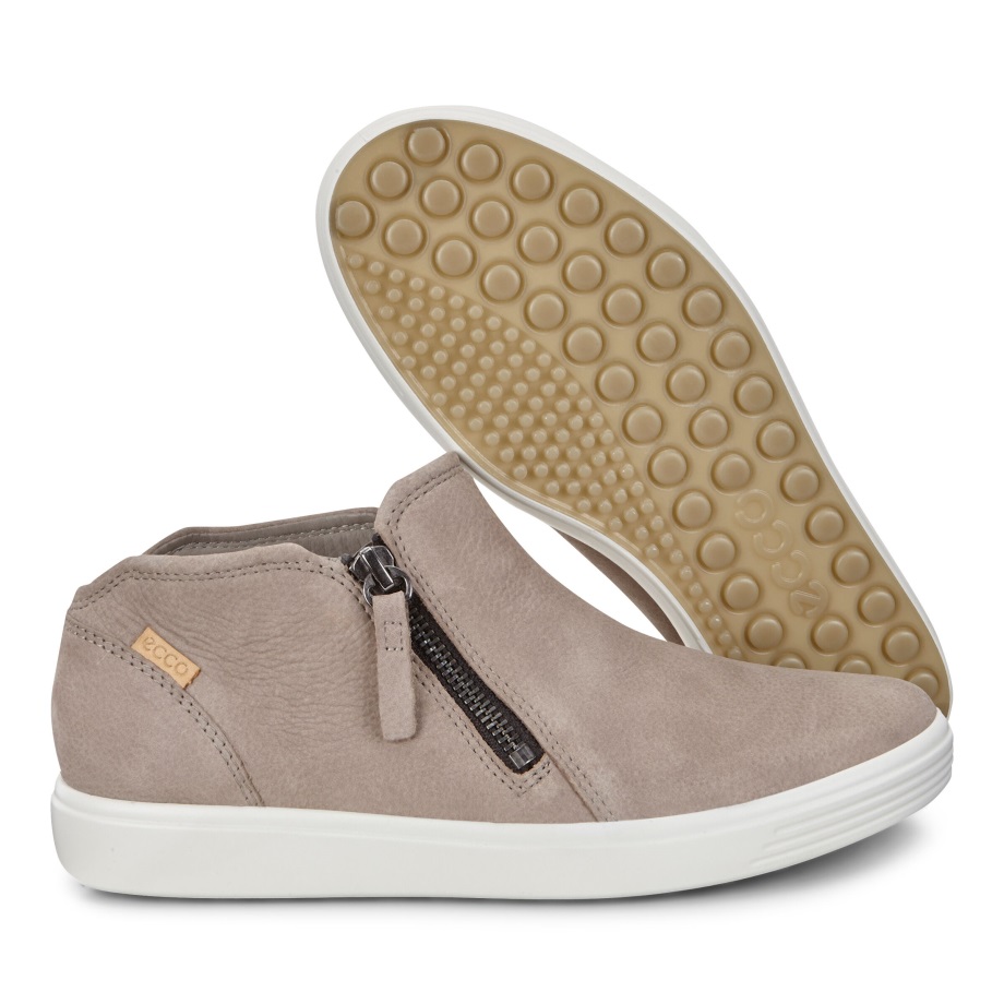 Ecco Norway Soft 7 Low Bootie Dame Varm Grå-powder