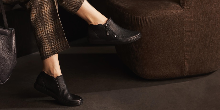 Ecco Norway Soft 7 Low Bootie Dame Svart