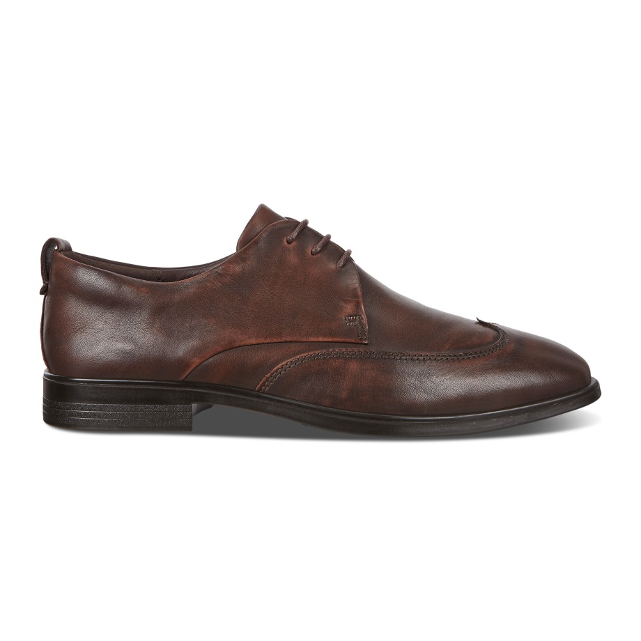Ecco Norway Melbourne Wingtip Derby Herre Konjakk