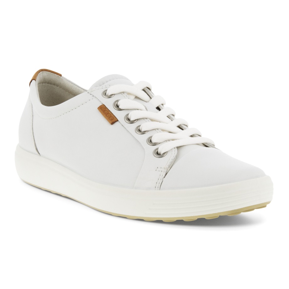 Ecco Norway Soft 7 Sneaker Dame Hvit