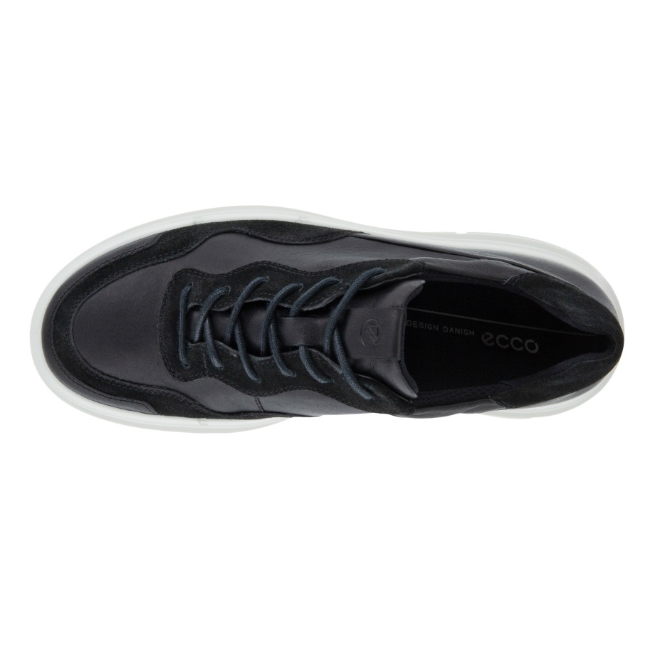 Ecco Norge Soft X Dame Snøresko Svart-svart