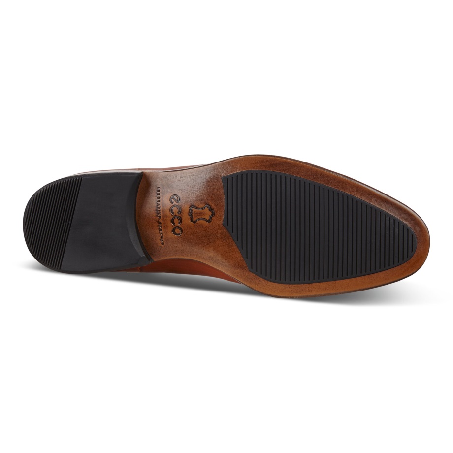 Ecco Norge Vitrus Mondial Cap-toe Derby Sko Honning