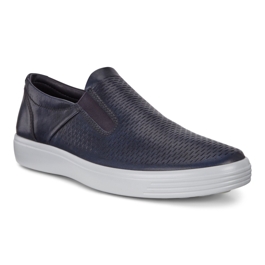 Ecco Norway Soft 7 Slip-ons Menn Ekte Marine
