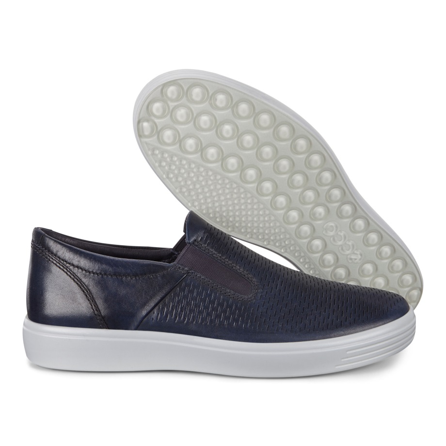 Ecco Norway Soft 7 Slip-ons Menn Ekte Marine