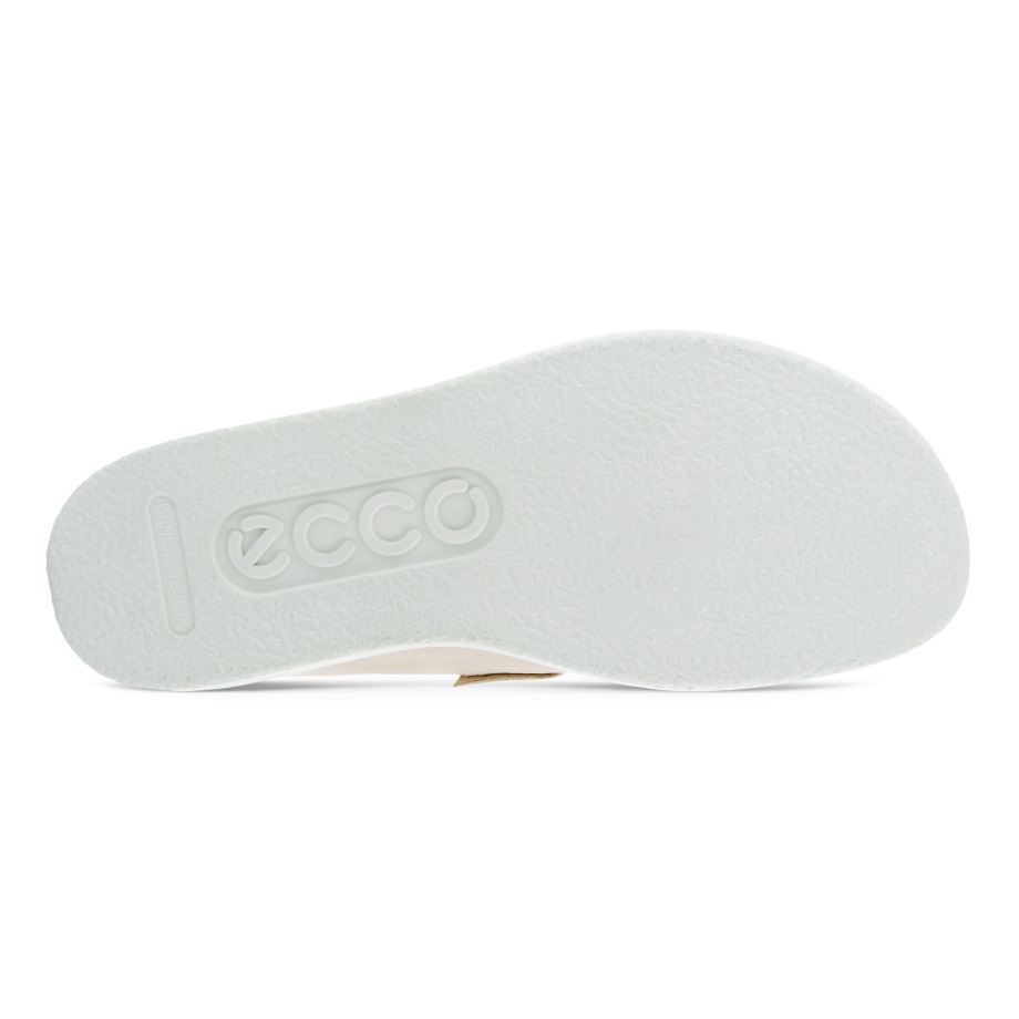 Ecco Norway Corksphere Sandal Flat Kvinners Kalkstein