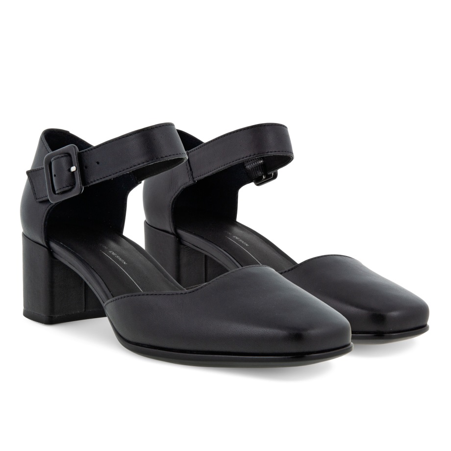 Ecco Norge Form 35 Kvadrat Mary Jane Dame Svart