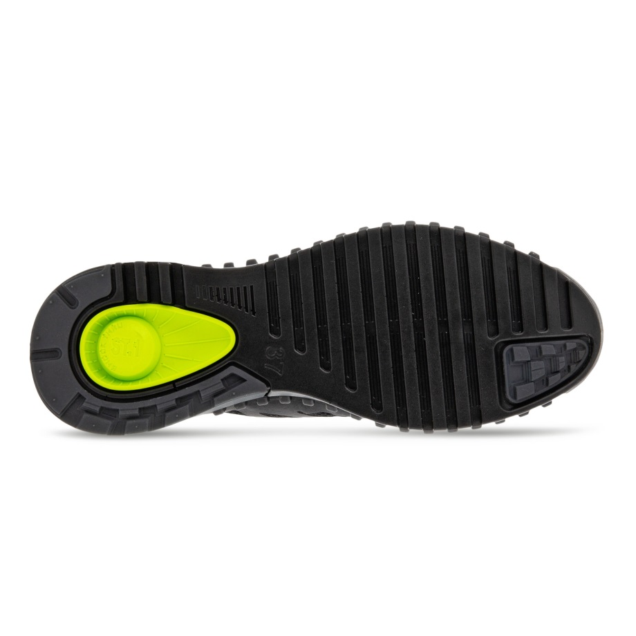 Ecco Norge Zipflex Lav Tekstil Sneaker Dame Svart-svart