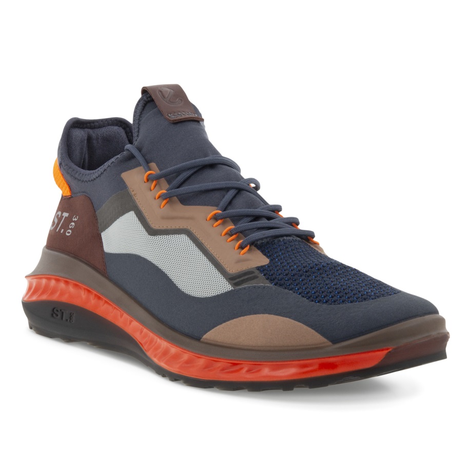 Ecco Norge St.360 Joggesko Herre Ombre-ombre-oransje Neon