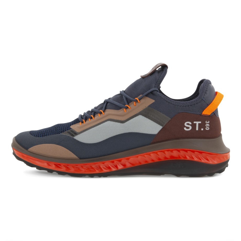 Ecco Norge St.360 Joggesko Herre Ombre-ombre-oransje Neon