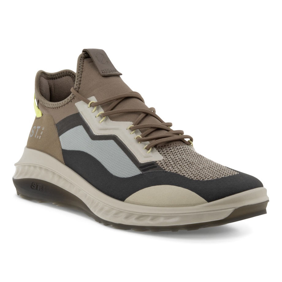 Ecco Norway St.360 Sneaker Magnet-taupe-sunny Lime