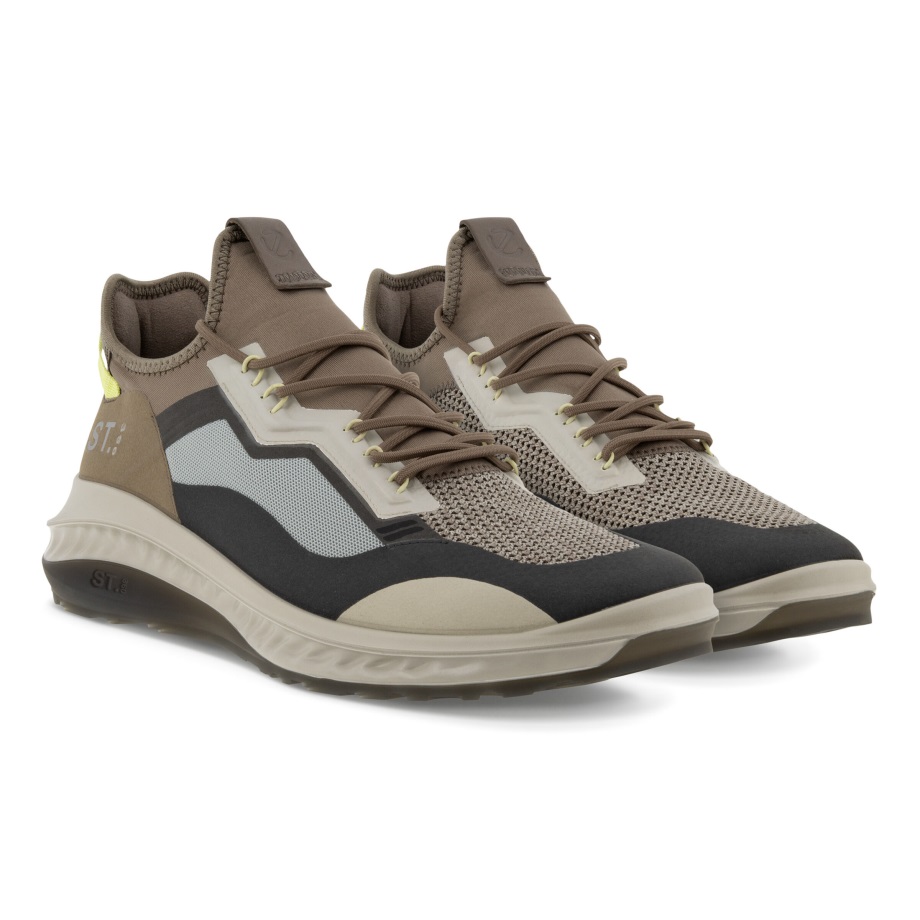 Ecco Norway St.360 Sneaker Magnet-taupe-sunny Lime