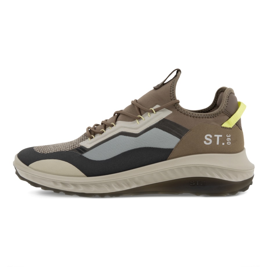 Ecco Norway St.360 Sneaker Magnet-taupe-sunny Lime
