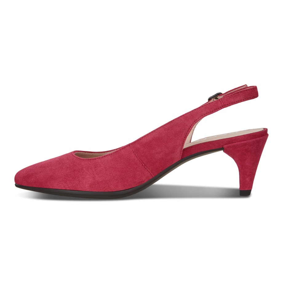 Ecco Norway Shape 45 Spiss Elegant Slingback Pumpe Sangria For Kvinner