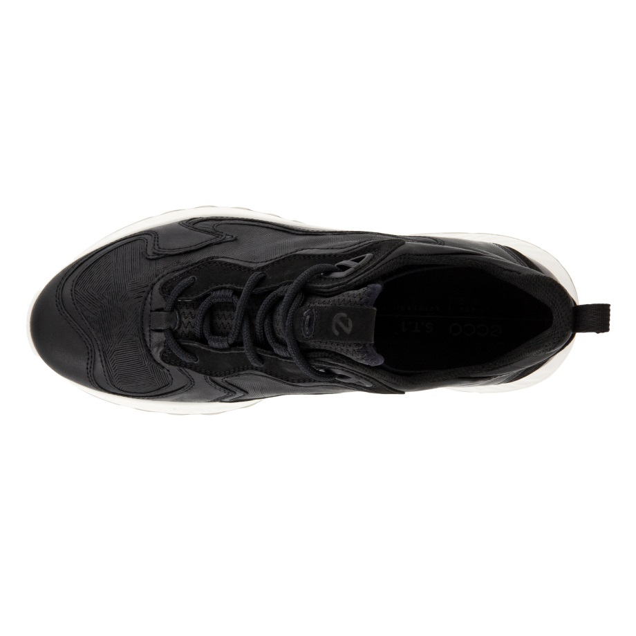 Ecco Norge St.1 Snøresko Dame Svart-svart-svart