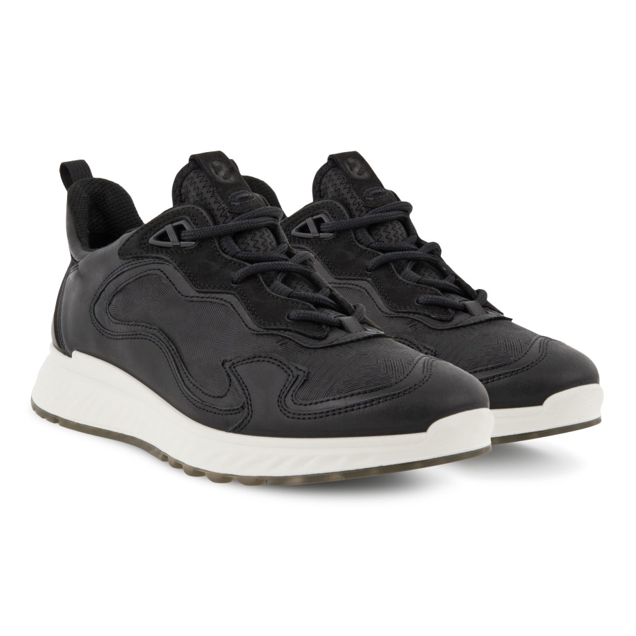 Ecco Norge St.1 Snøresko Dame Svart-svart-svart