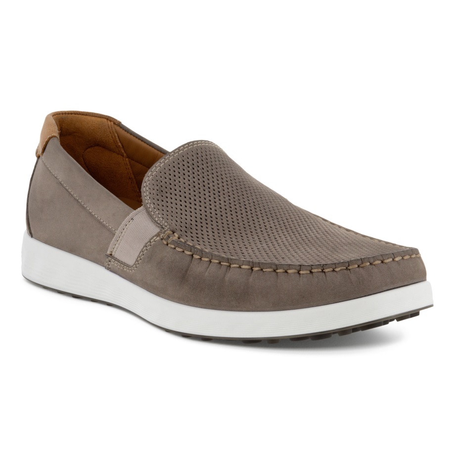 Ecco Norway S-lite Moc Moccasins Herre Varm Grå-konjakk