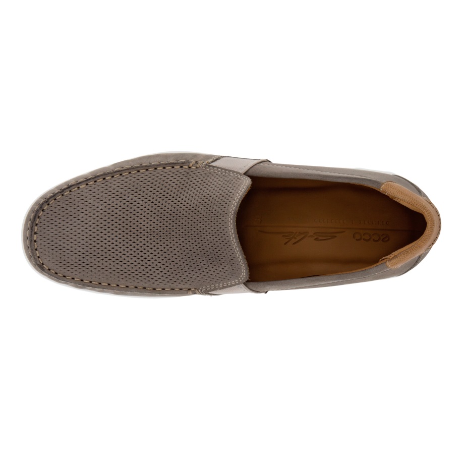 Ecco Norway S-lite Moc Moccasins Herre Varm Grå-konjakk