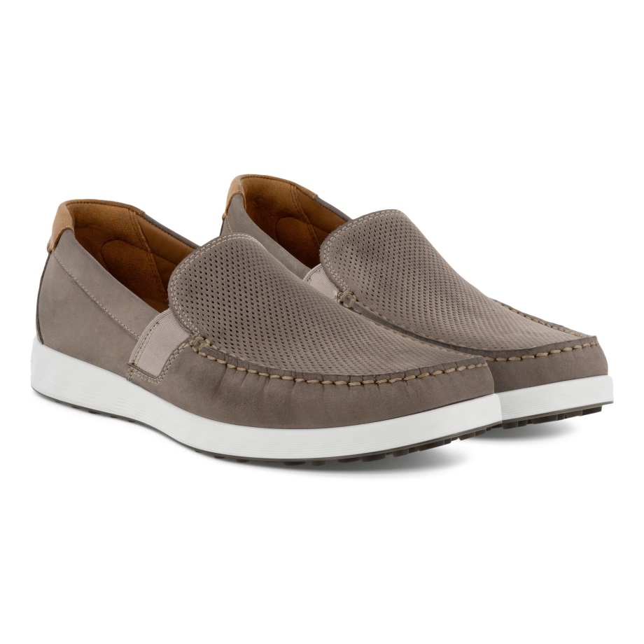 Ecco Norway S-lite Moc Moccasins Herre Varm Grå-konjakk