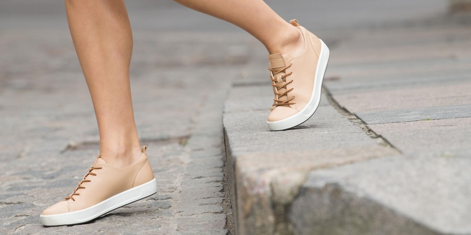 Ecco Norway Soft 8 Dritan Sneaker Slips Dame Latte