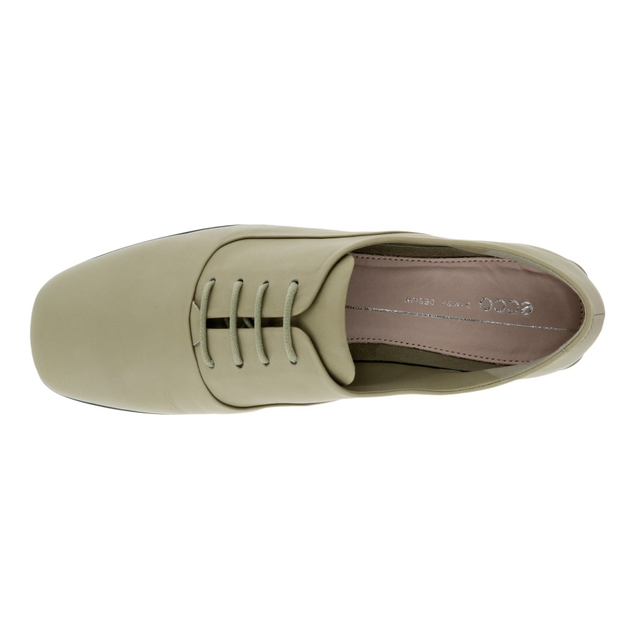 Ecco Norge Anine Squared Oxford Blonder Damer Vetiver