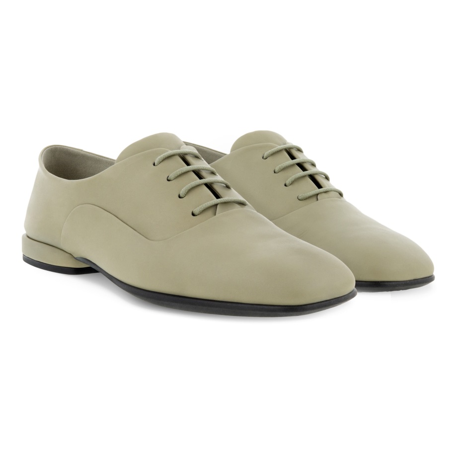 Ecco Norge Anine Squared Oxford Blonder Damer Vetiver