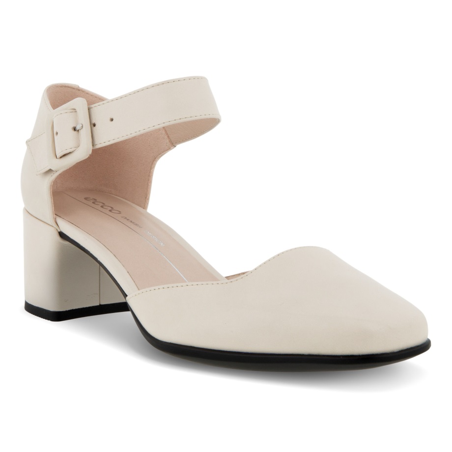 Ecco Norge Form 35 Kvadrat Mary Jane Kvinners Kalkstein