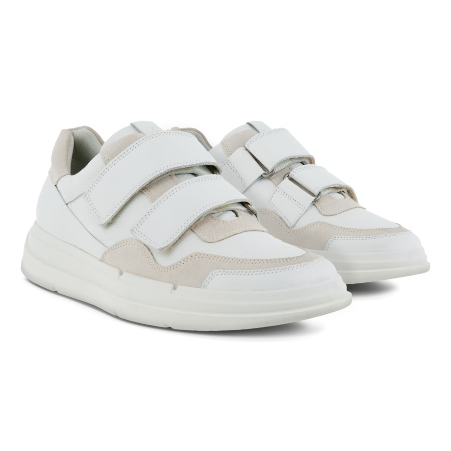 Ecco Norge Soft X Strap Sneaker Dame Hvit-skygge Hvit