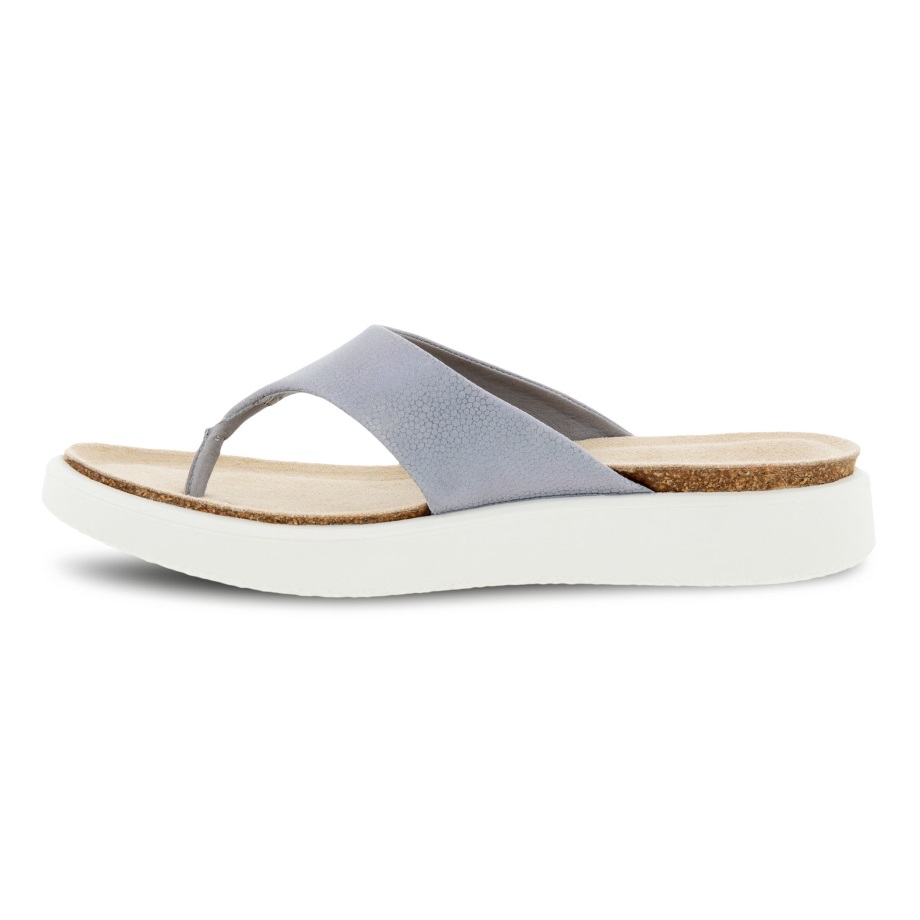 Ecco Norway Corksphere Sandal Thong Dame Sølvgrå