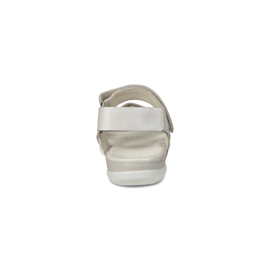 Ecco Norge Flash Flat Sandal Kvinners Villdue-hvit Skygge-hvit