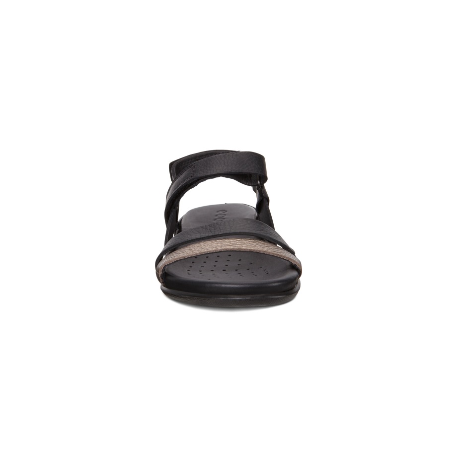 Ecco Norway Flash 2-tone Reim Sandal Damestein Metallic-svart
