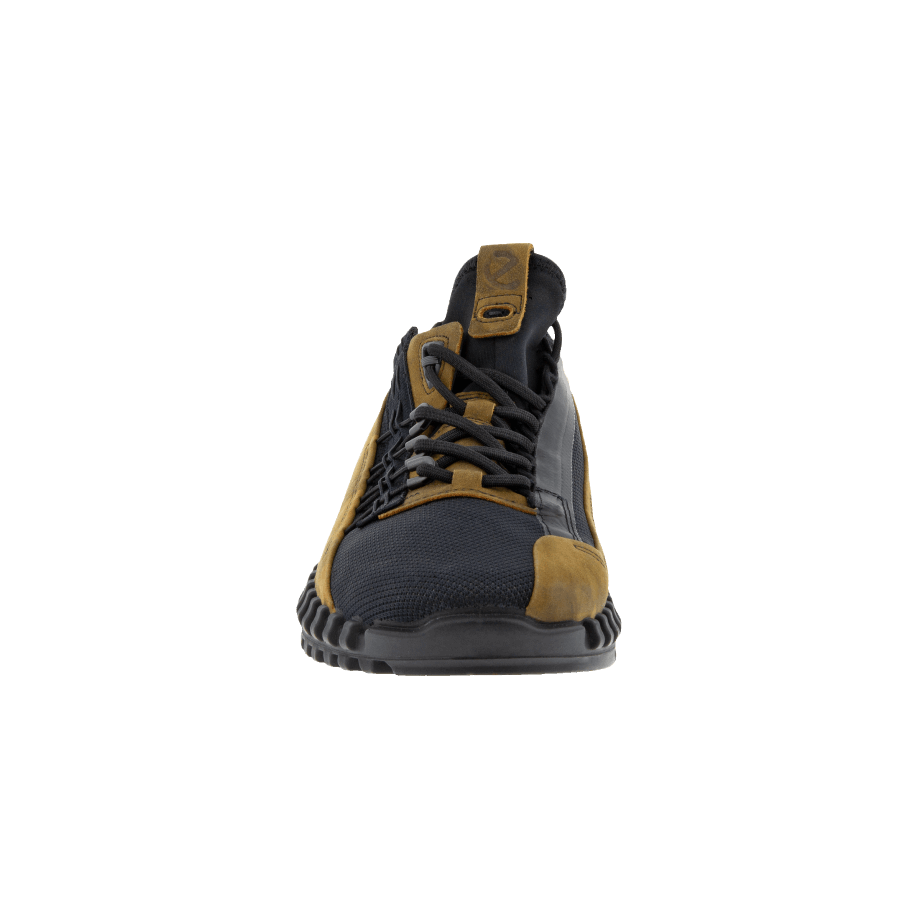 Ecco Norway Zipflex Lav Skinn/tekstil Sneaker Herre Asfalt-svart