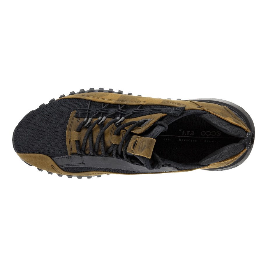 Ecco Norway Zipflex Lav Skinn/tekstil Sneaker Herre Asfalt-svart