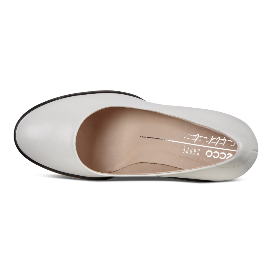 Ecco Norge Shape Sculpted Motion 75 Pump Kvinners Lyse Hvite