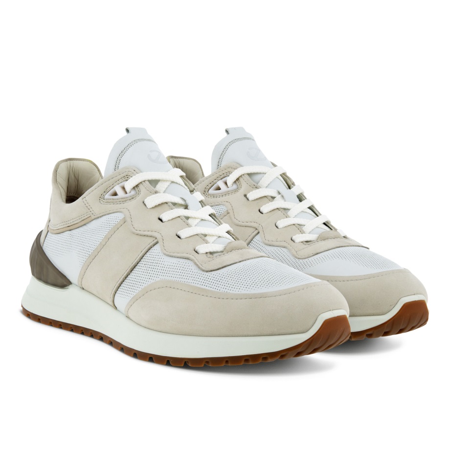 Ecco Norge Astir Snøret Sneaker Grus-hvit-grus