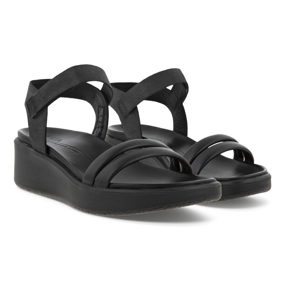 Ecco Norge Flowt Wedge Lx Sandal Dame Sort