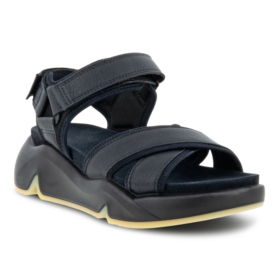 Ecco Norge Chunky Sandal Dame Svart-svart