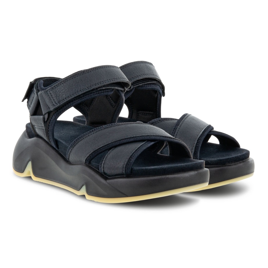 Ecco Norge Chunky Sandal Dame Svart-svart