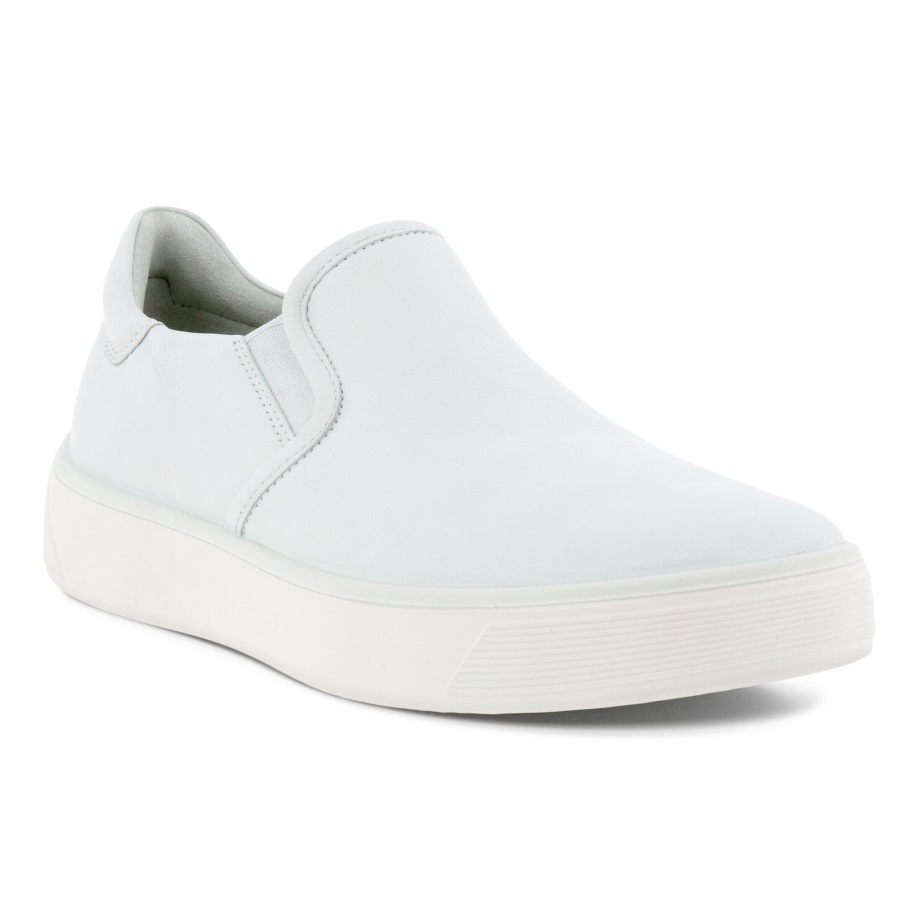 Ecco Norway Street Tray Slip-on Sneaker Dame Hvit