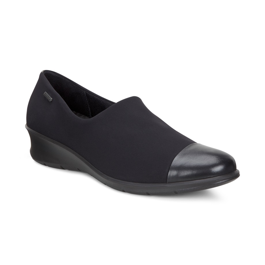 Ecco Norge Felicia Gtx Slip On Dame Svart-svart