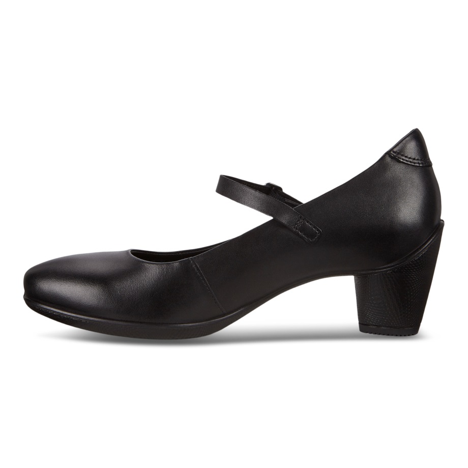 Ecco Norway Sculptured 45 Mary Jane Kvinners Svart