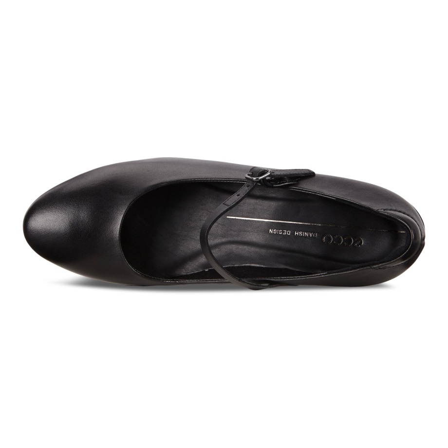 Ecco Norway Sculptured 45 Mary Jane Kvinners Svart