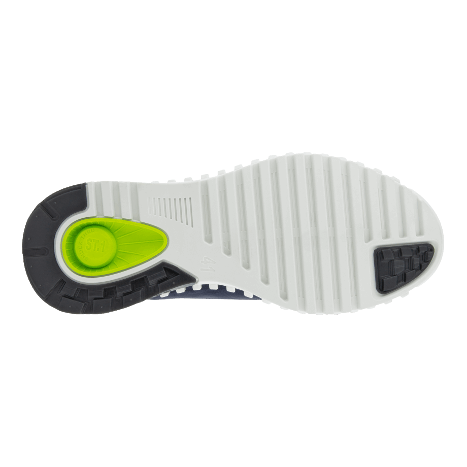 Ecco Norway Zipflex Lav Skinn/tekstil Sneaker Herre Marine-night Sky