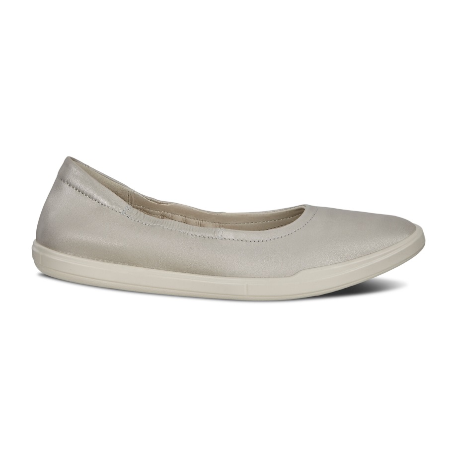 Ecco Norge Simpil Ballerinasko Dame Grus Metallic