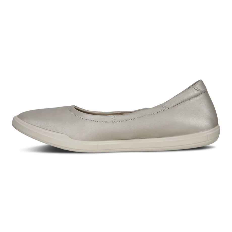 Ecco Norge Simpil Ballerinasko Dame Grus Metallic