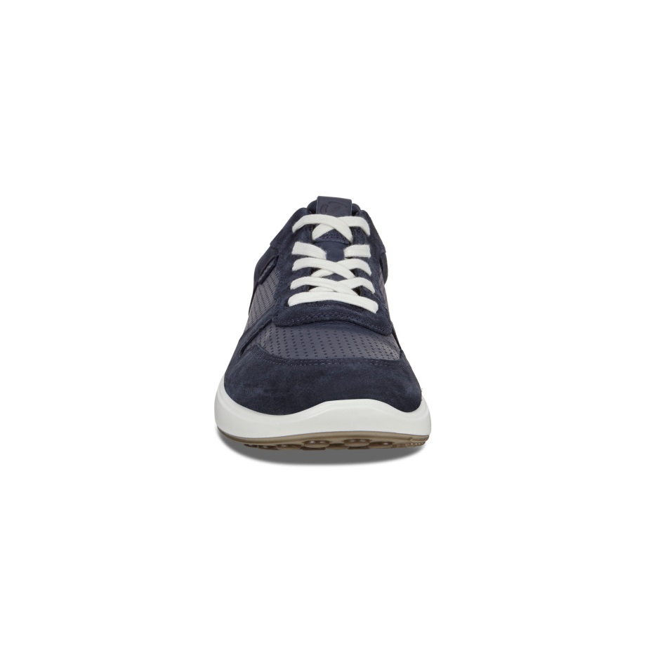 Ecco Norway Soft 7 Runner Perforerte Joggesko Herre Marine-marin-hvit-merigold