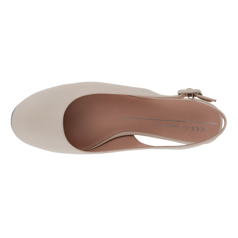 Ecco Norway Anine Sling-back Flats Kvinners Kalkstein